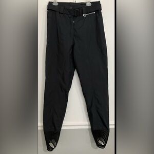 Obermeyer Thermolite Black Stiletto Stirrup Ski Pants Winter Snow Size 16